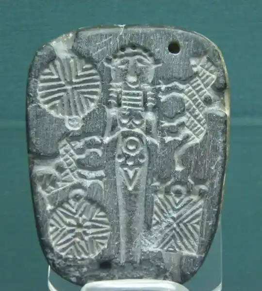 Solar disc on stone moulds (2250-1920 B.C.)